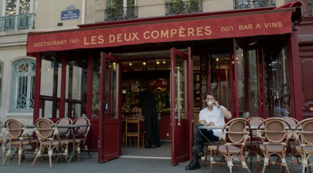 Emily In Paris, filming locations, where, filmed, set, real life, Paris, Netflix, series, show, Les Deux Compères, restaurant, Gabriel