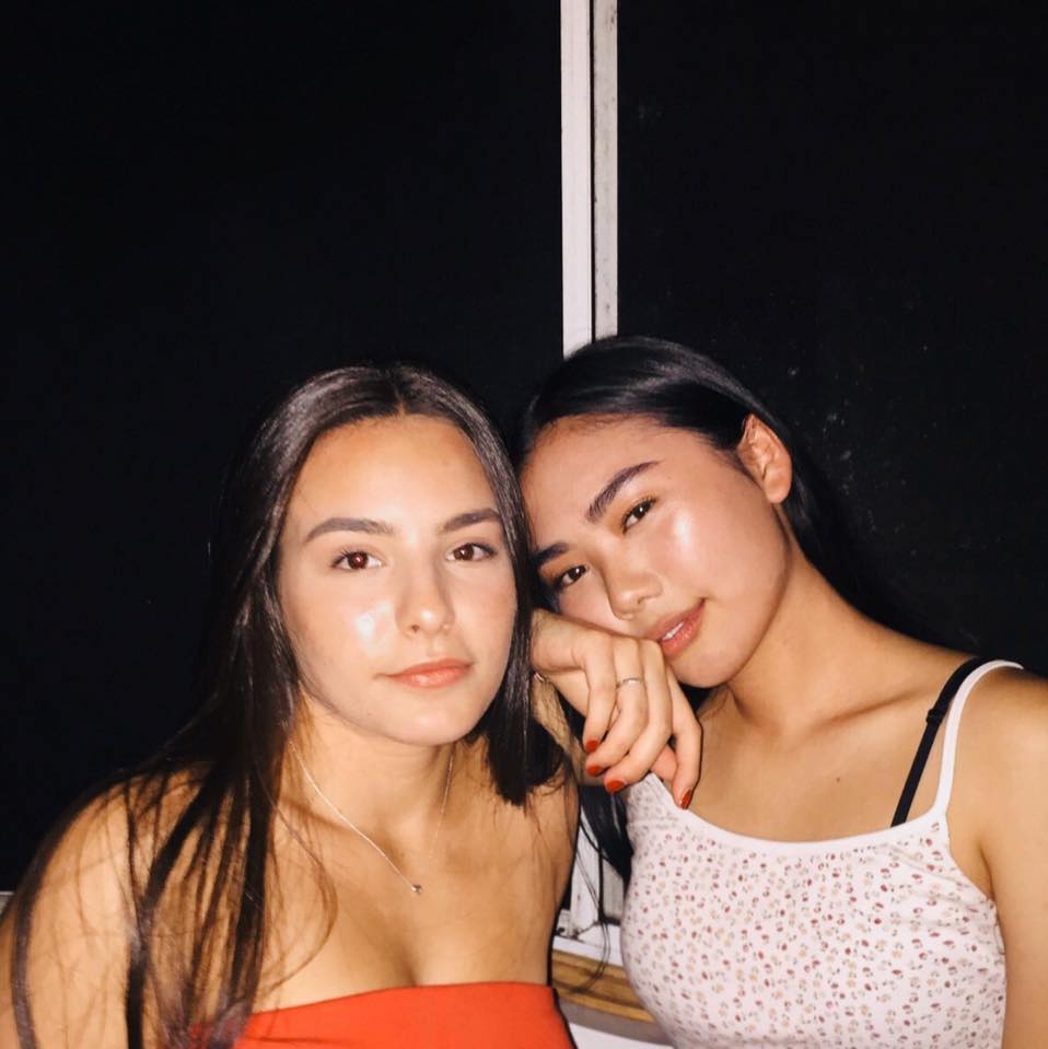 Qishin (right) and a friend