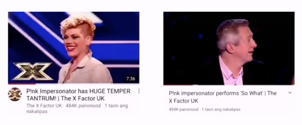 zoe alexander, x factor, louis walsh, pink impersonator
