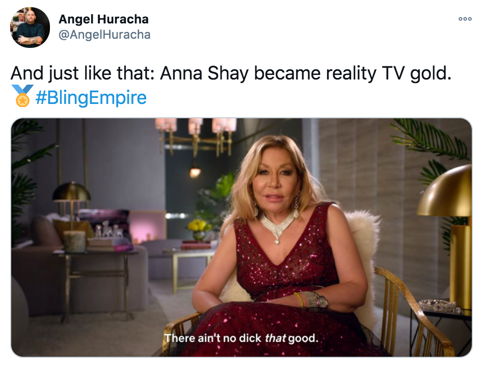 Bling Empire, memes, meme, reaction, Netflix, funny, review, Twitter, Anna