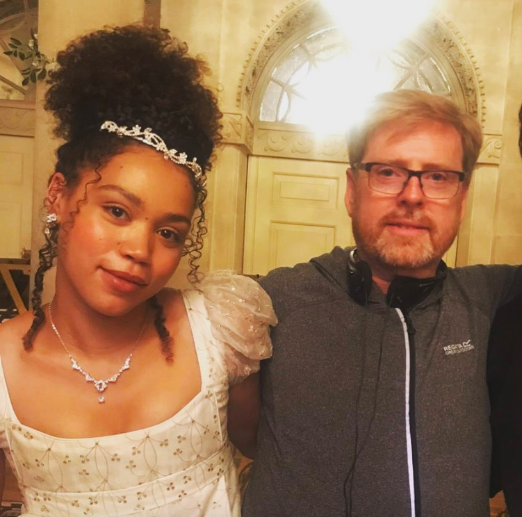 bridgerton cast, behind the scenes, pics, photos