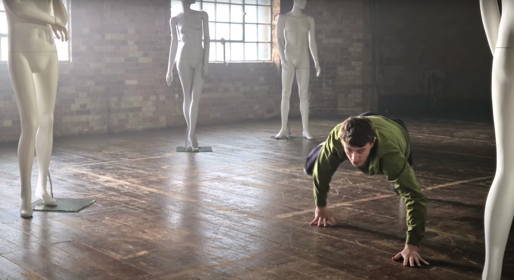 paul mescal, samsung advert, warehouse, crawling