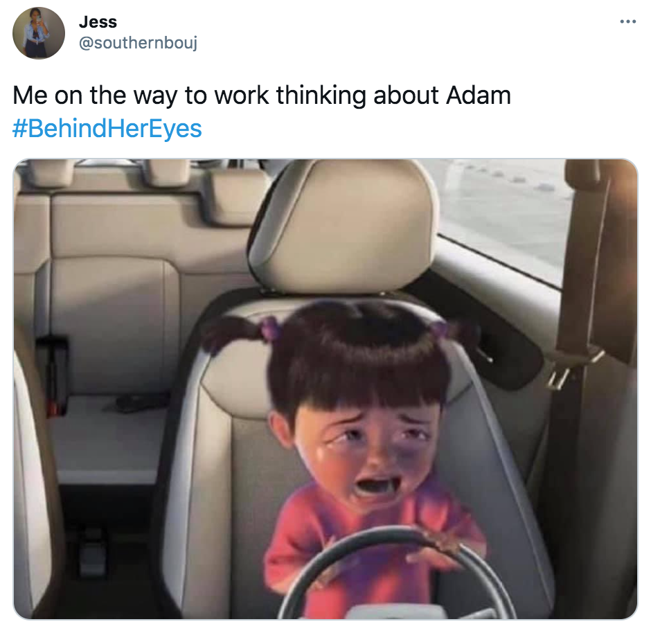 Behind Her Eyes, memes, reactions, Netflix, Adam, Louse, Rob, Adele, David, Twitter, ending