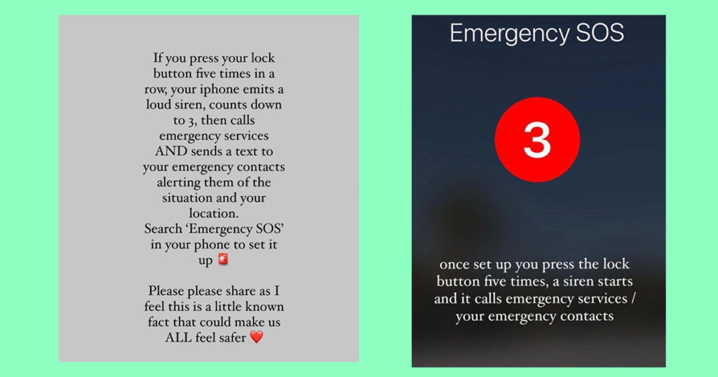 emergency SOS, message, set up, how to, guide, iPhone, Android, contacts, sirens, location