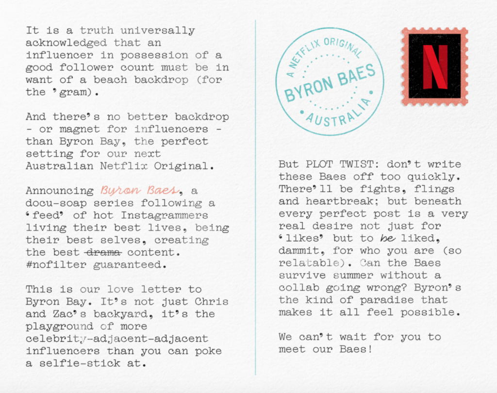 Byron Baes, Netflix, reality, series, show, Australia, Byron Bae, influencers, release