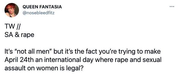 April 24th, national rape day, tiktok