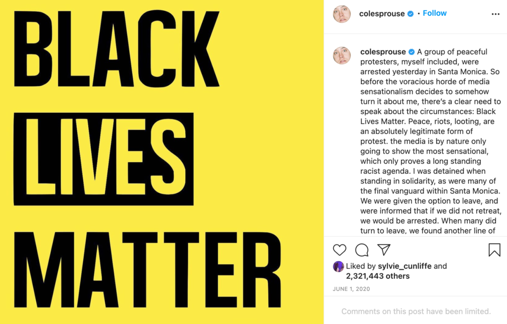 cole-sprouse-black-lives-matter-suite-life-zack-cody-where-are-they-now