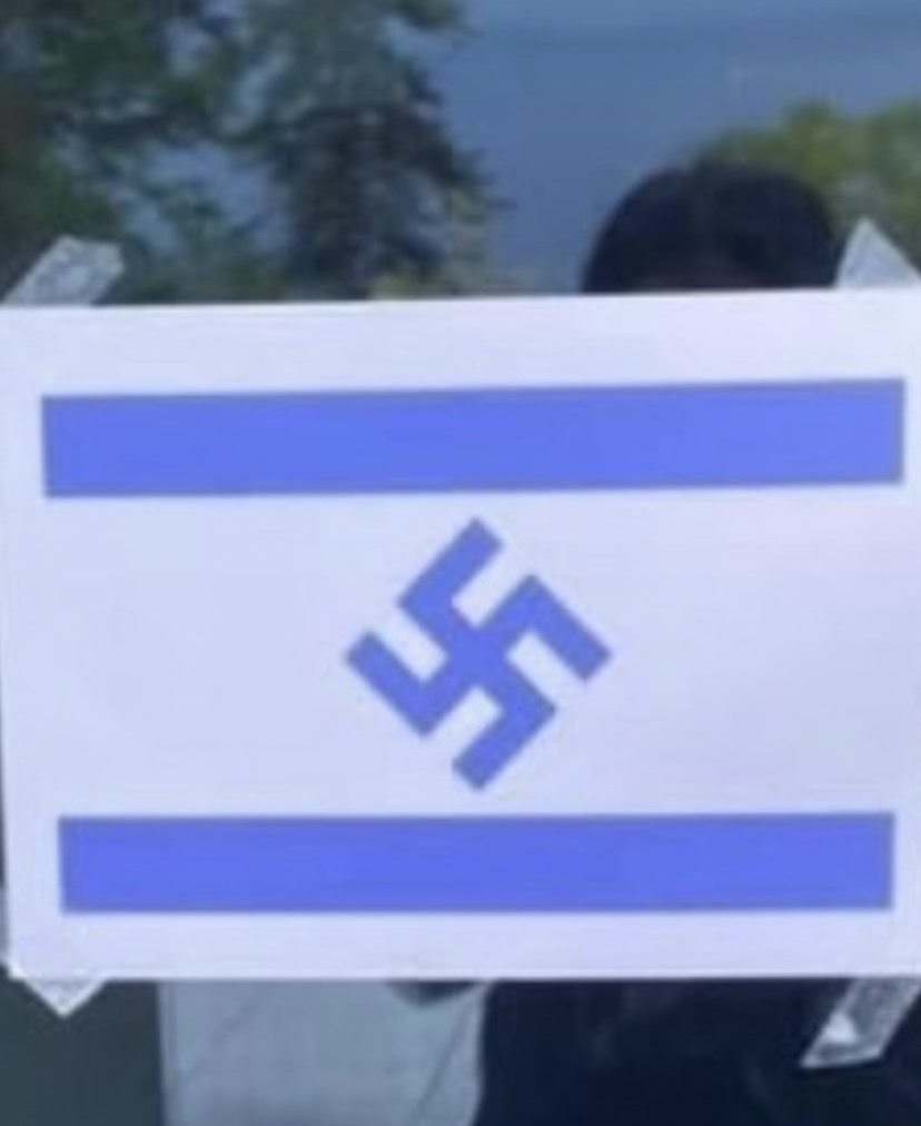 swastika-antisemitic-abuse-Royal-holloway-london-university-israel