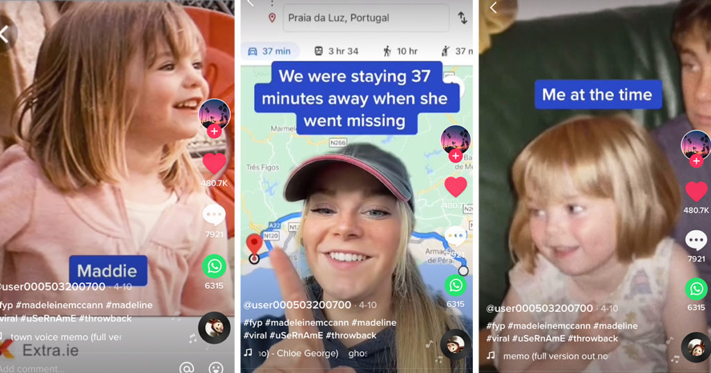 Madeleine McCann, TikTok