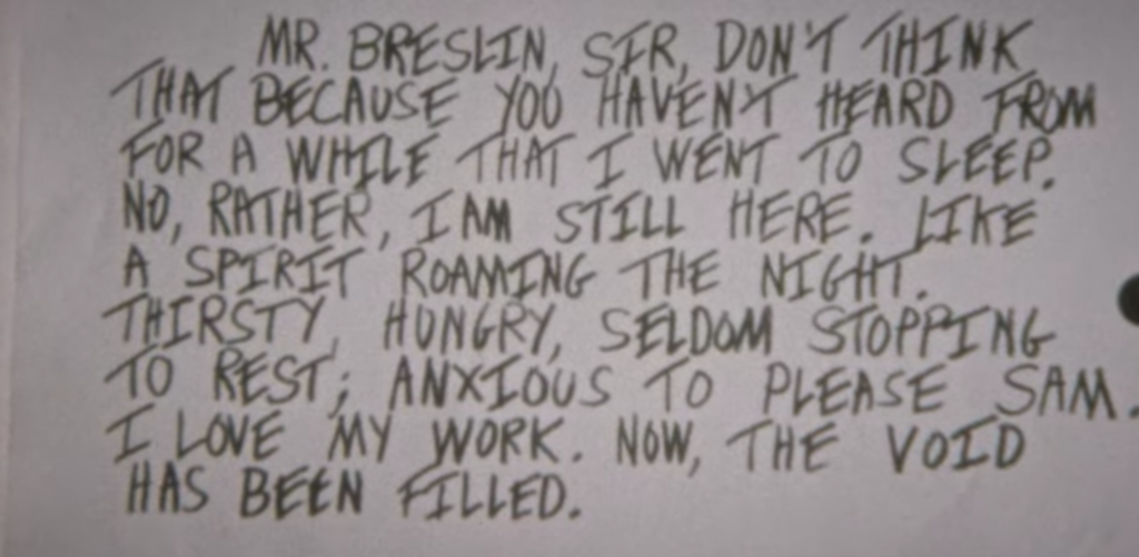 letter, full, read, David Berkowitz, Netflix, true crime, documentary, Jimmy Breslin