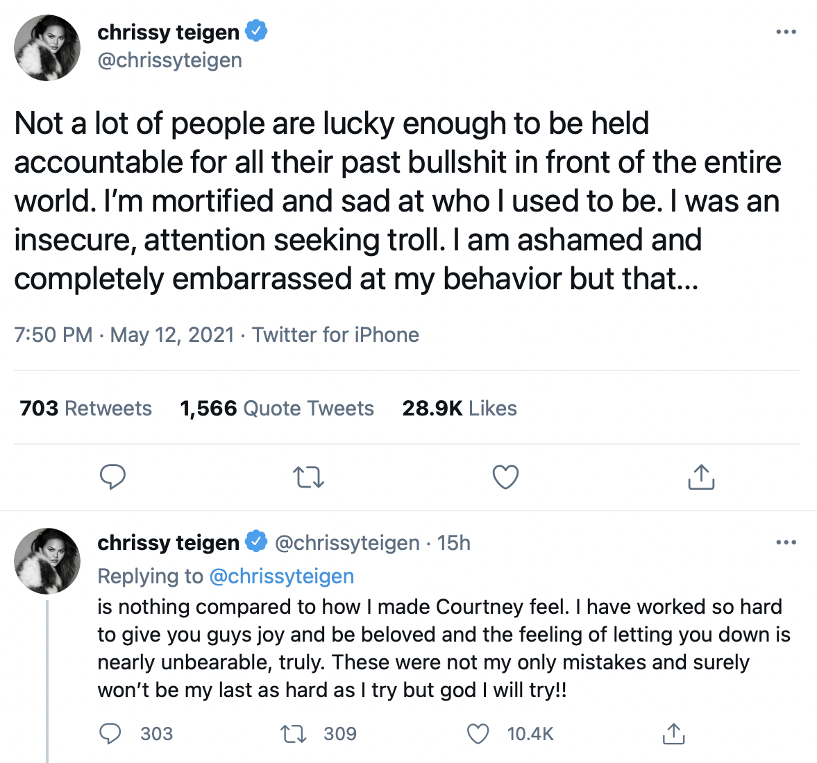 Chrissy Teigen, Courtney Stodden, Twitter