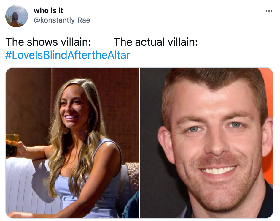 Best memes and reactions to reunion episodes Love Is Blind: After the Altar on Netflix