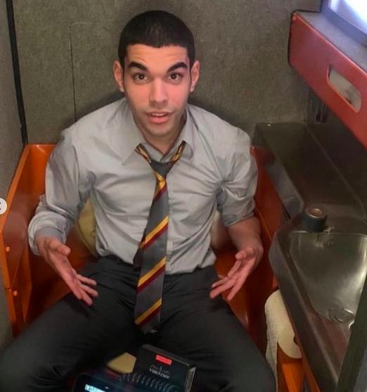 Behind the scenes pictures of the cast of Sex Education on Netflix