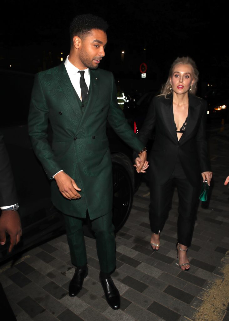 Bridgerton star Regé-Jean Page and girlfriend Emily Brown pictured together at the GQ Men of the Year Awards in London