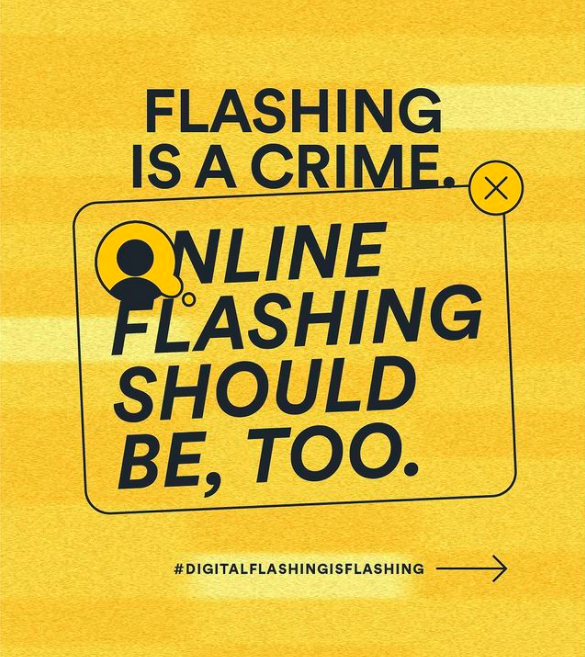 cyberflashing, crime, illegal, unsolicited dick pics, experiences, bumble