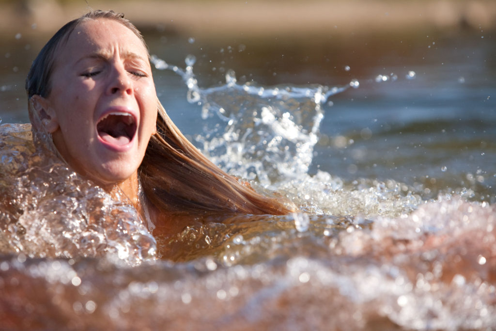 Christine Quinn before her Selling Sunset Netflix fame in the movie Shark Night 3D