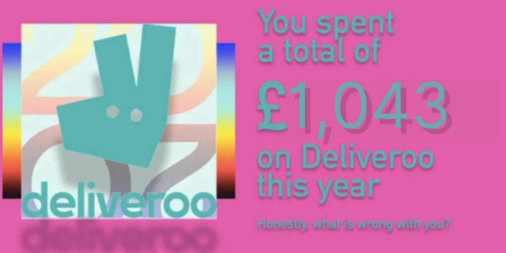 deliveroo wrapped 2021 total score