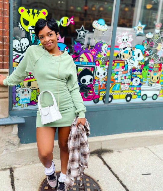 Inside the Instagrams of the season two cast members of Love Is Blind on Netflix, Aja Johnson