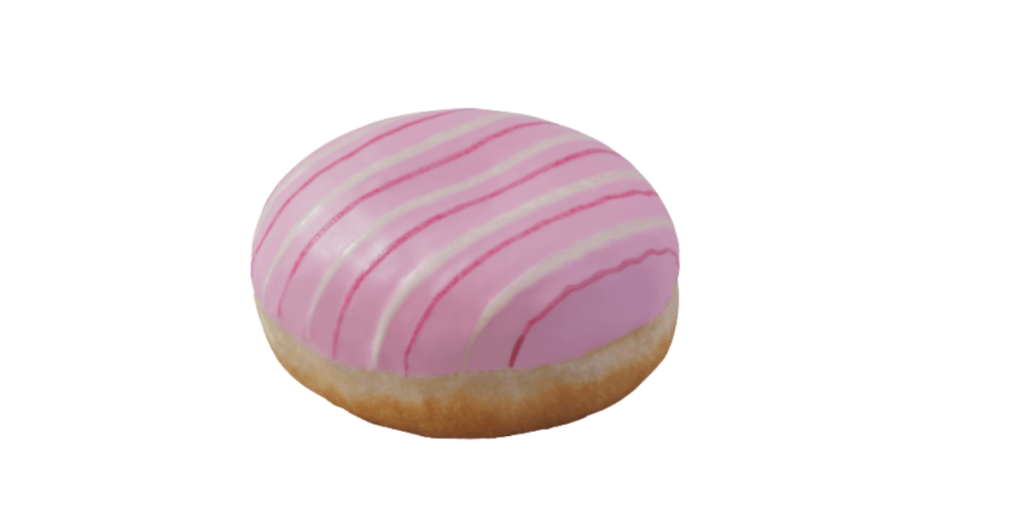 pink jammy donut
