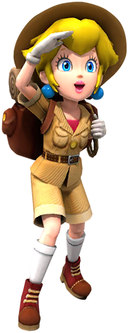 Peach outfits Mario games