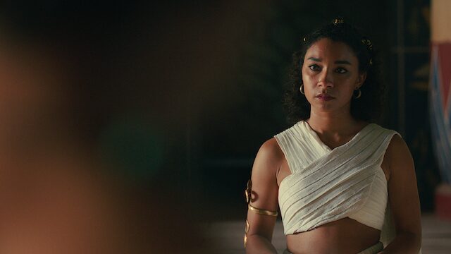 Adele James as part of the Queen Cleopatra cast