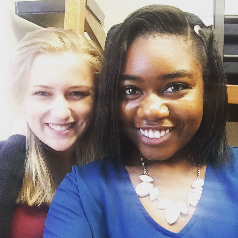 my roommate and I