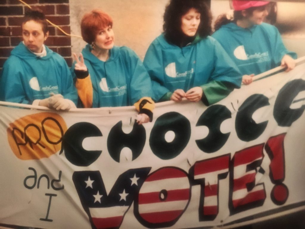 A group of employees protesting in D.C.