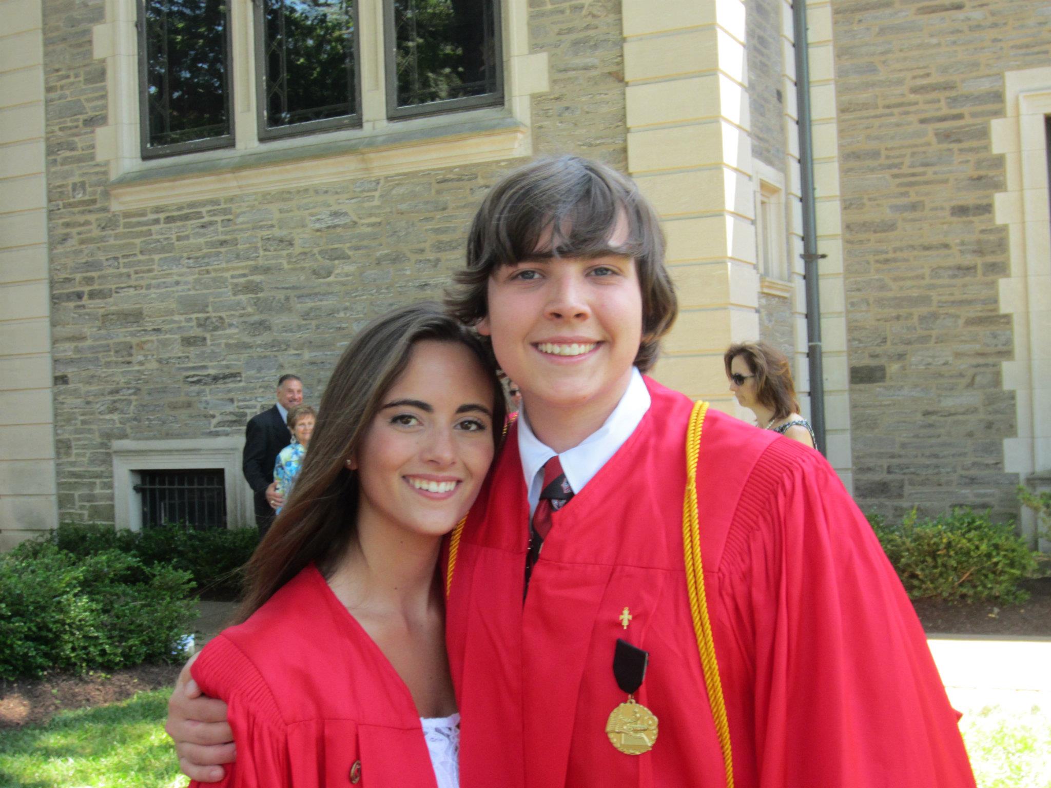 The two of us at our high school graduation. Hun School of Princeton, represent!