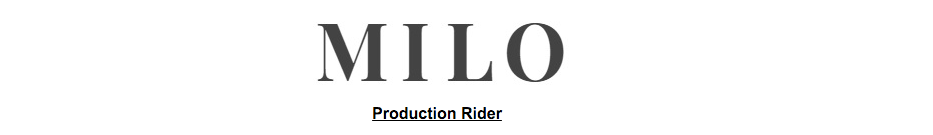 Milo Yiannopolous's production rider for his dangerous faggot tour