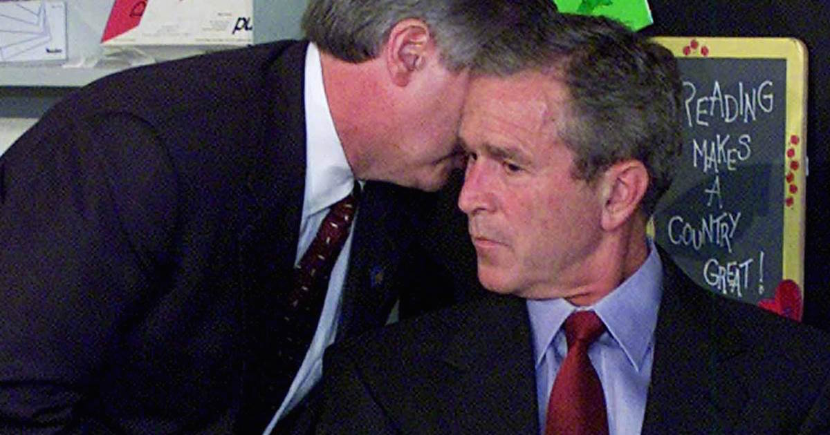 President George W Bush hears about 9/11 in Florida while reading My Pet Goat