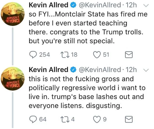 The original tweet, now deleted