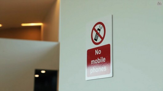 Ill manners: Toff Orlando flouts a mobile phone ban
