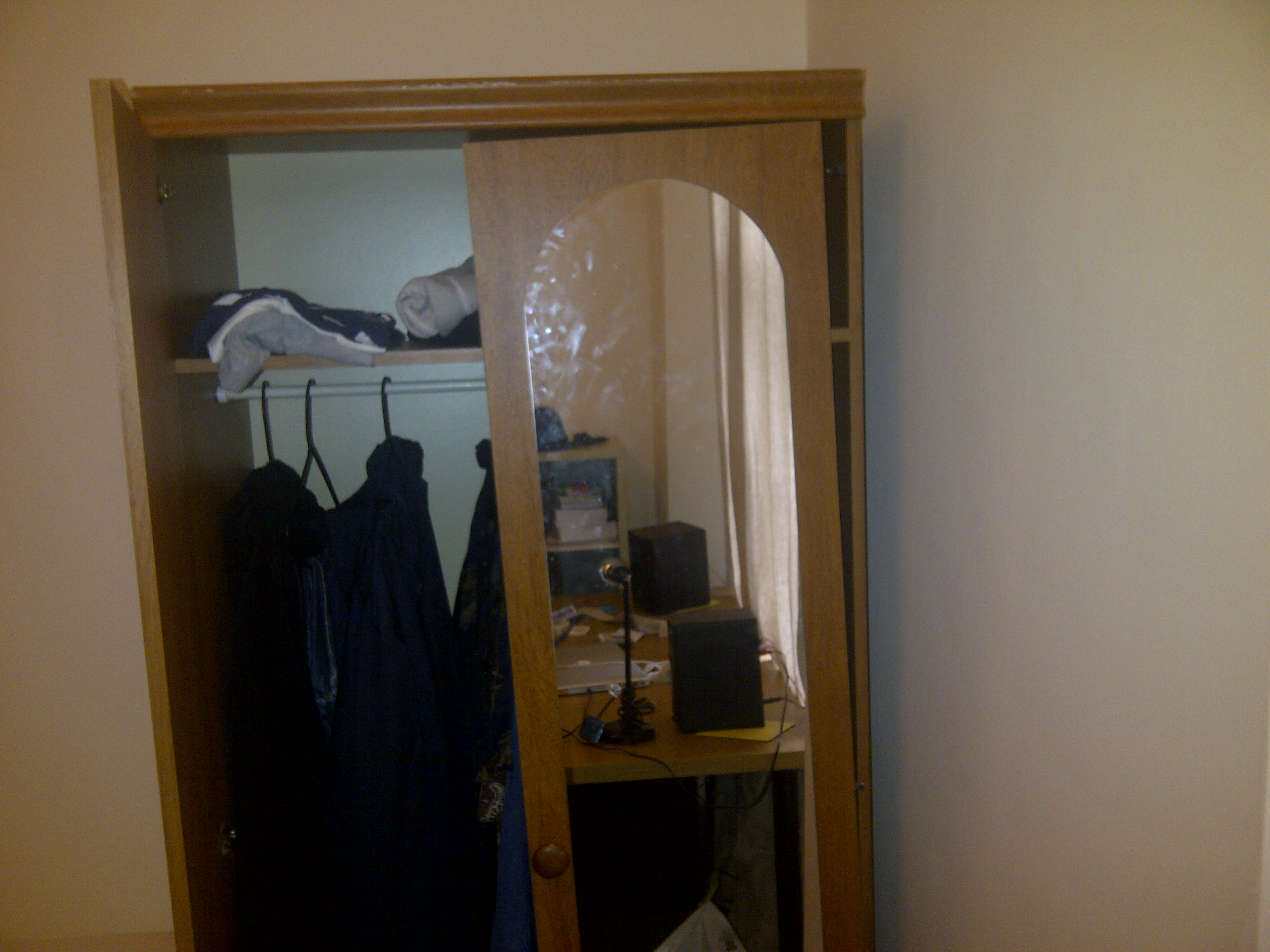 Fairly sure the door should be attached better than that