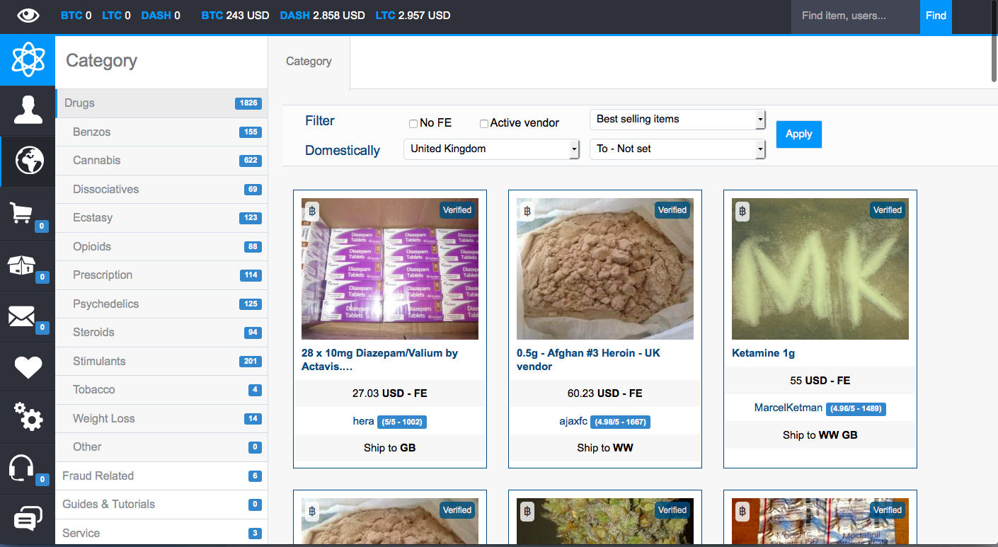 Nucleus, a popular marketplace.