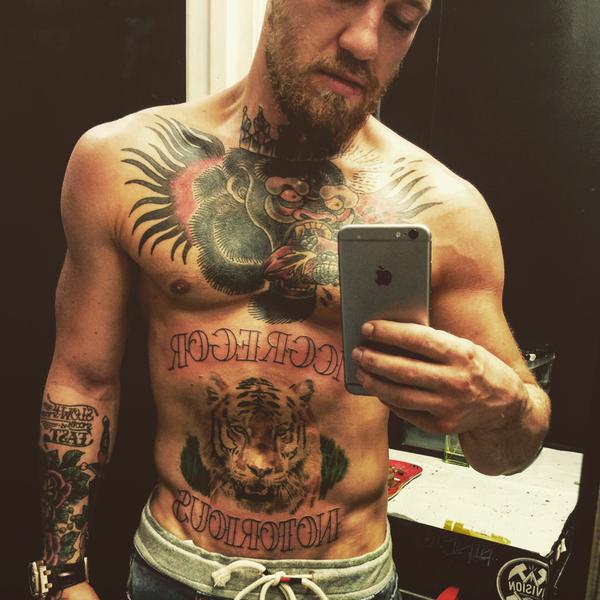 McGregor and his tattoos