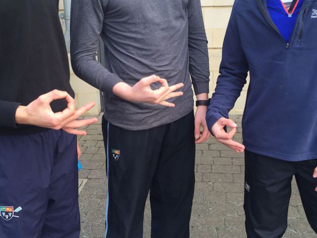 Old Etonians even have their own gang sign