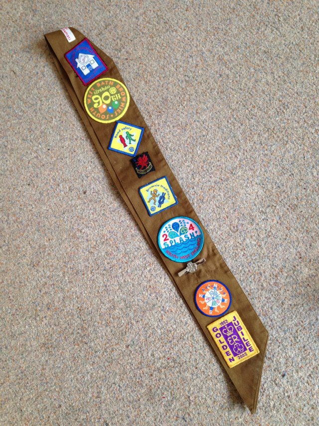 brownie sash