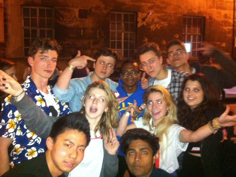 An average Bristol night: Partying with Azeem Ward, flautist extraordinaire. 