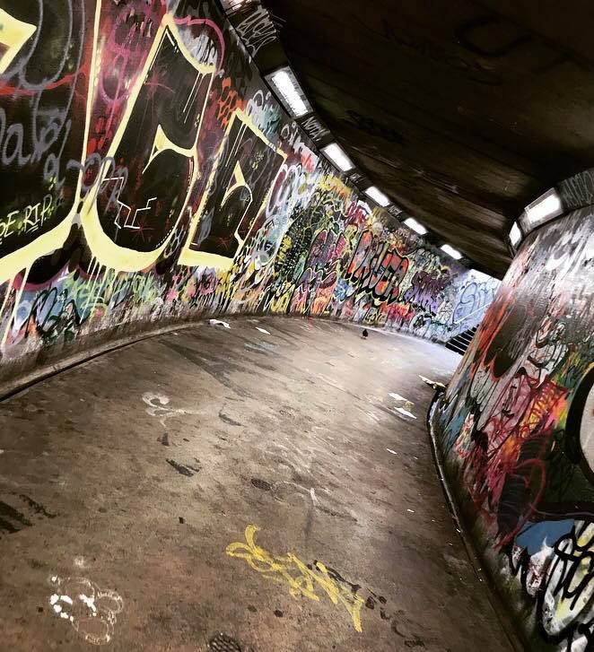 Image may contain: Bike, Bicycle, Transportation, Vehicle, Wall, Art, Mural, Painting, Graffiti