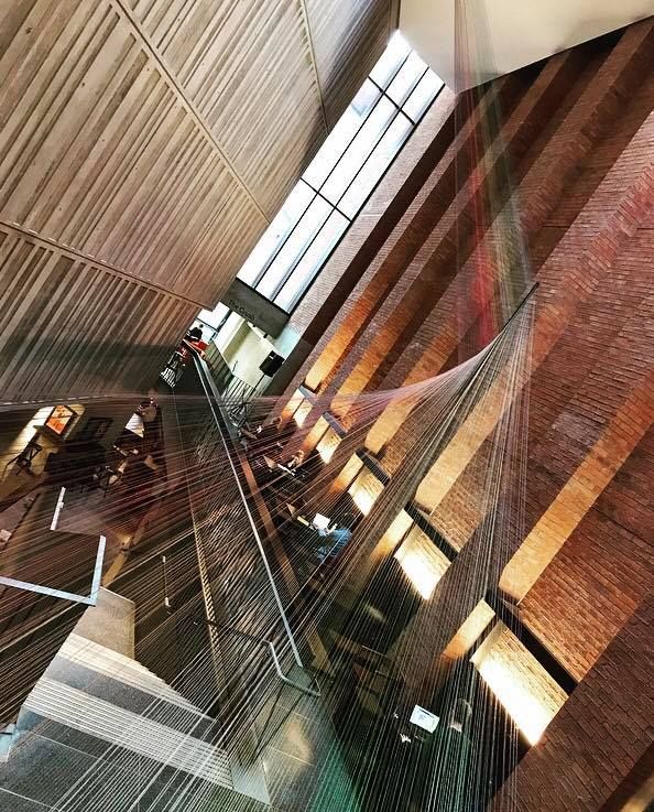 Image may contain: Window, Lighting, Indoors, Interior Design, Banister, Handrail, Architecture, Building