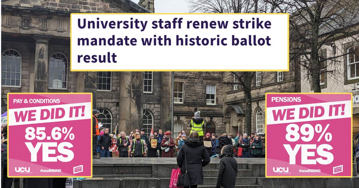Students will potentially face six more months of strike action as UCU ...