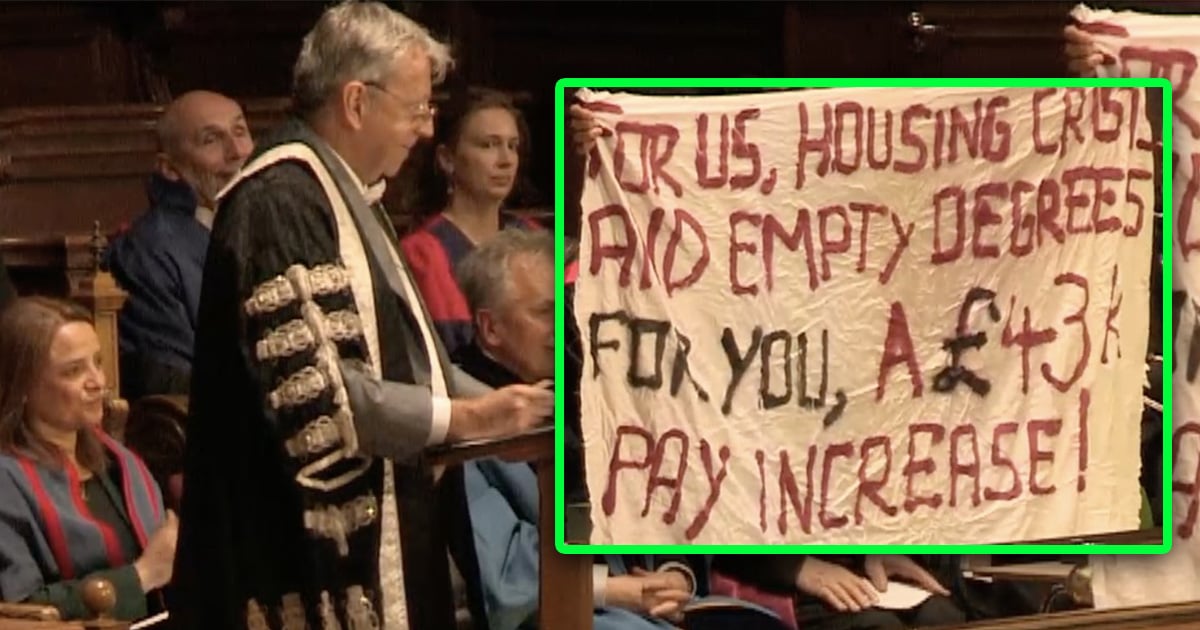 Edinburgh students protest over 'empty degrees' at graduation ceremonies