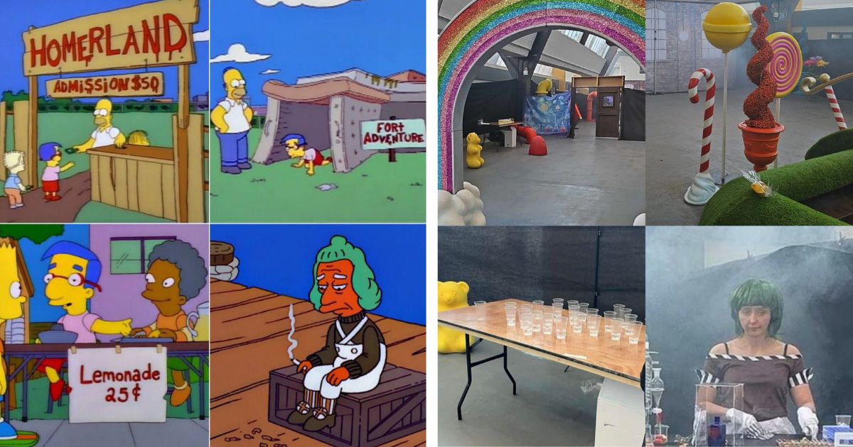 The Simpsons predicted the Glasgow Wonka experience 30 years ago