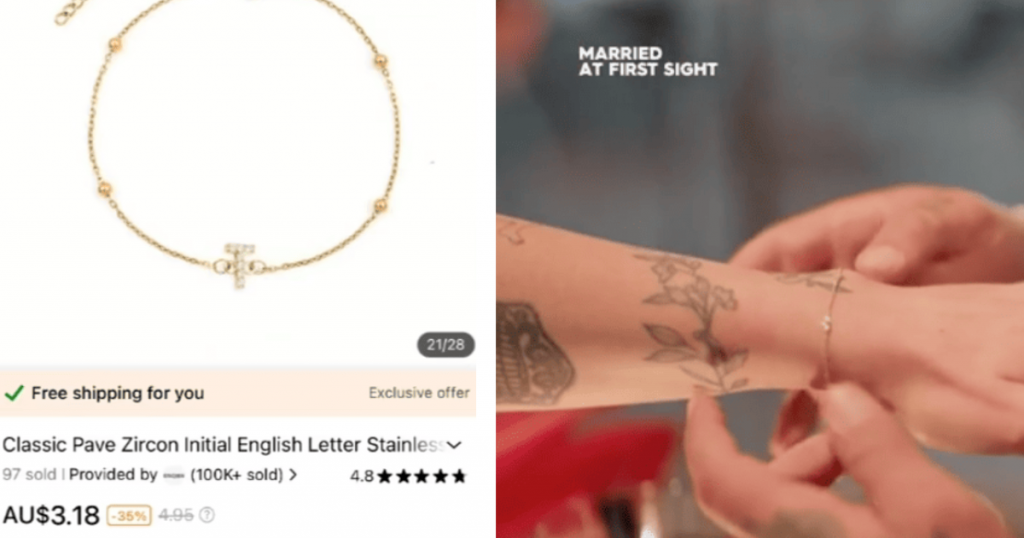 Jack Tori bracelet MAFS Australia 2024
