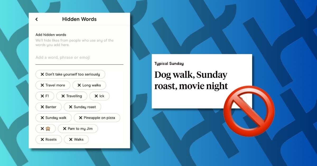 How do you add hidden words to your Hinge profile?