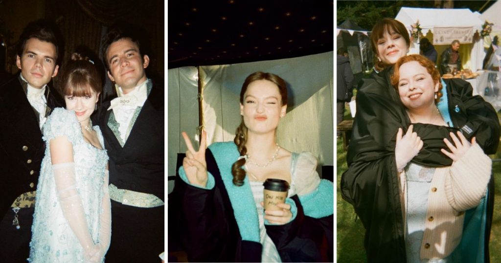 Bridgerton behind the scenes pics