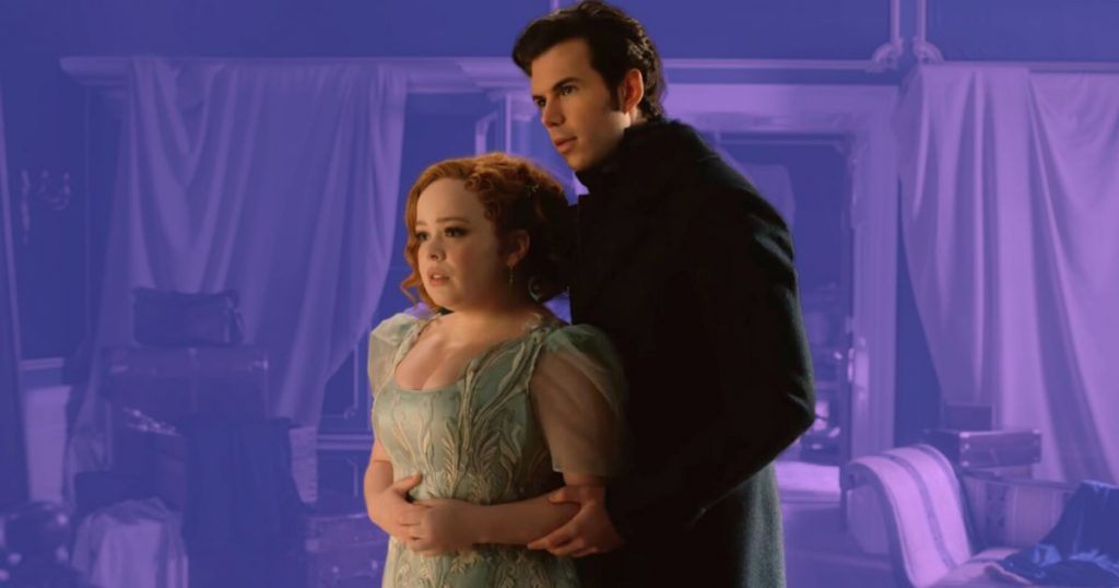 Bridgerton mirror scene filming