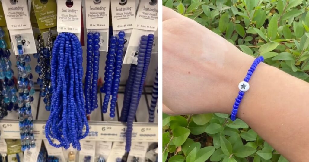 Blue bracelet trend on TikTok