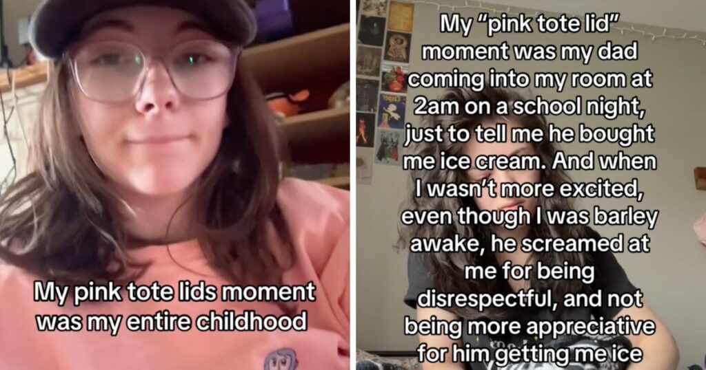 People do the 'pink tote lids' trend on TikTok