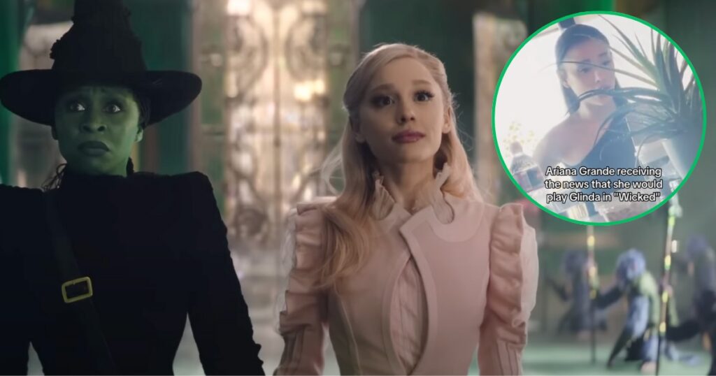 Ariana Grande finds out she got the role in Wicked